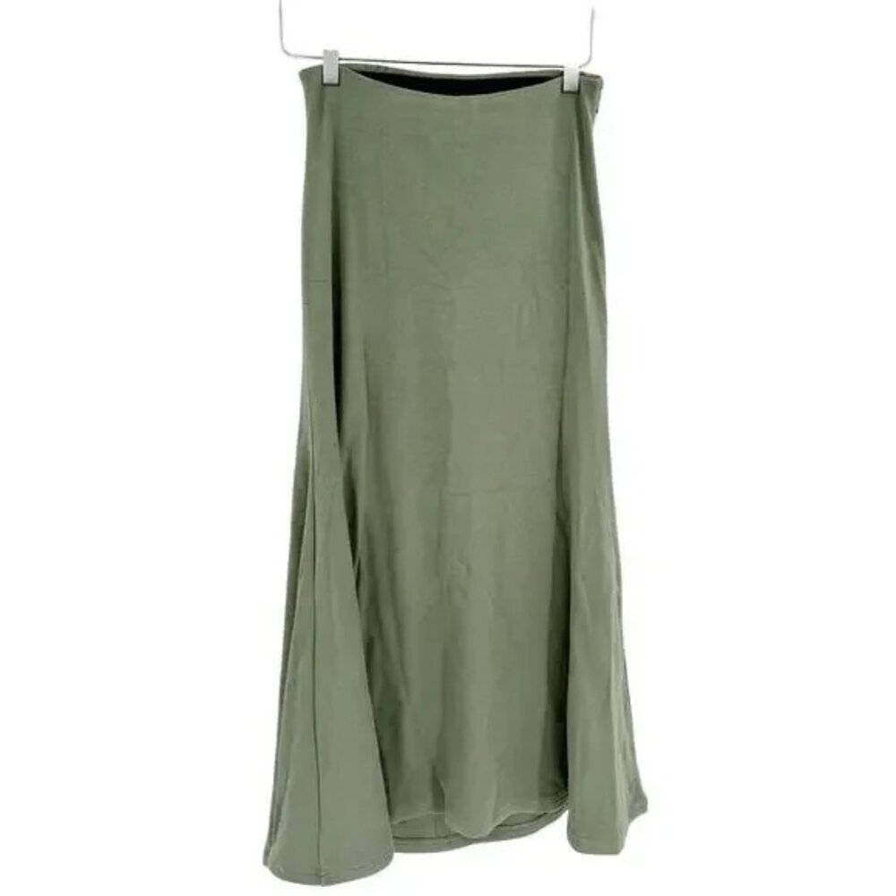 NWT OGL MaxWarm Mermaid Maxi Skirt Moss Green Soft Small #1913 - Picture 7 of 13